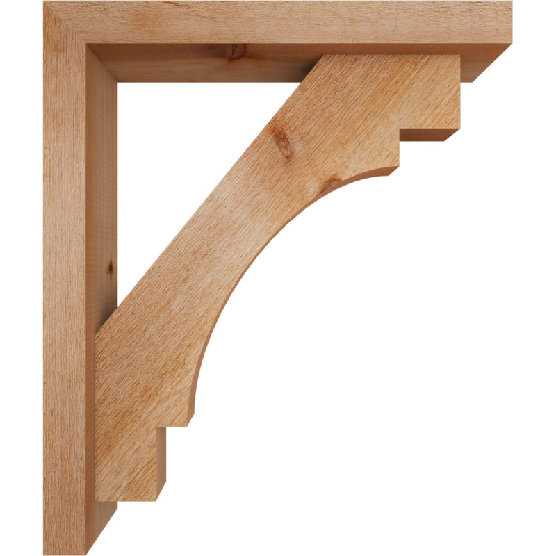 Support Merced Block avec support décalé, 26 x 22, Cèdre rouge occidental de l 4 po (scié brut)