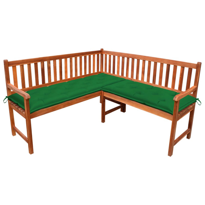 Banc de jardin en bois Breindel, Rouge