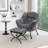 Upholstered Lazy Chair with Ottoman,Modern Comfy Lounge Sofa Chair with Armrest and a Side Pocket-259641552