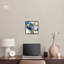Ange, visite, toile carrée, art abstrait coloré par Art Remedy-104334649-104334642
