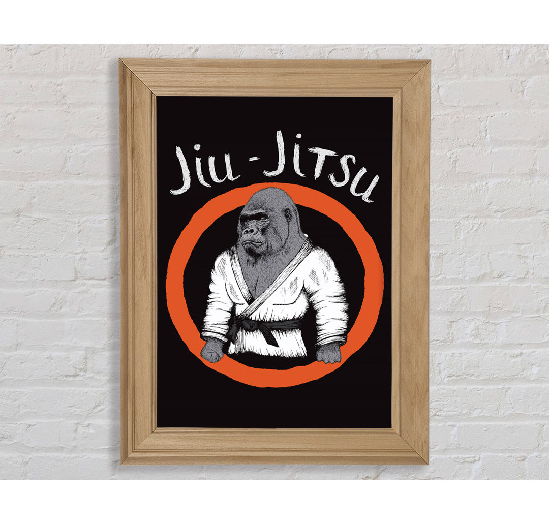 Jiu Jitsu Gorilla - Einzelner Bilderrahmen Kunstdrucke