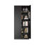 70 po, armoire de rangement de cuisine moderne en métal avec six niveaux (noir)