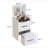 43.4"Makeup Vanity Table, Makeup Table With Large Mirror And 11 LED Light , Brightness Adjustable, Dressing Table Desk With 3 Drawers, Vanity Desk For Women