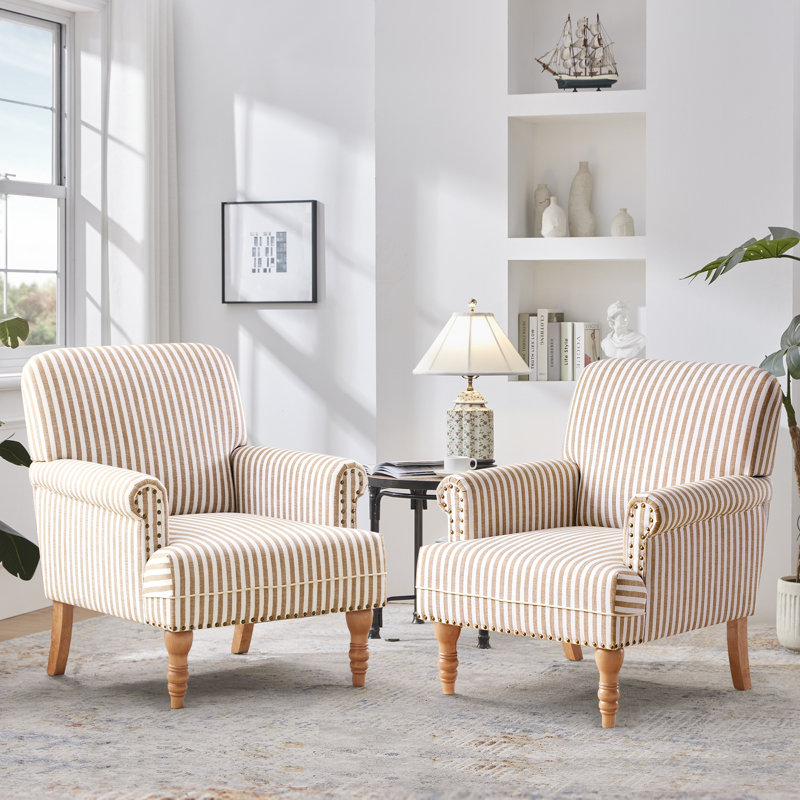 Upholstered Armchair, Brown