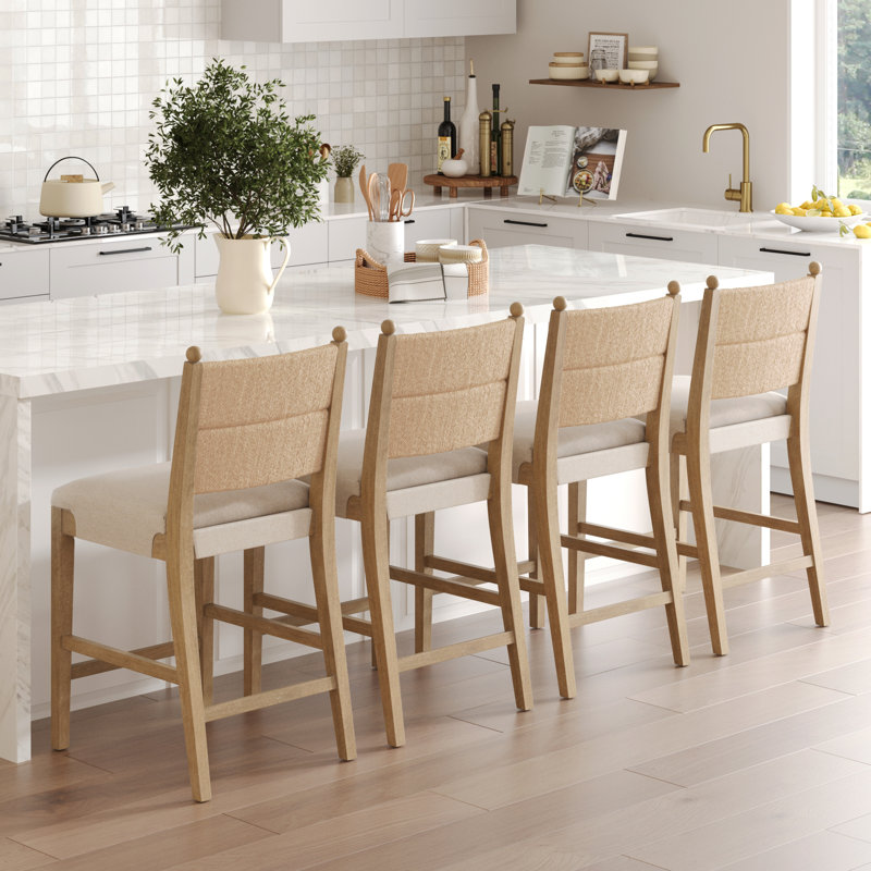 Cove 4-Piece Seagrass Counter Stool, 4