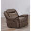 Fauteuil inclinable et oscillant manuel moderne en similicuir de 41,5 po de largeur avec mousse confortable et siège à ressorts ensachés-2137850714