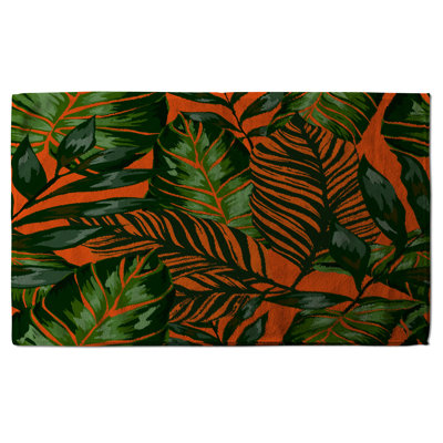 Cotton Floral Waffle Kitchen Towel