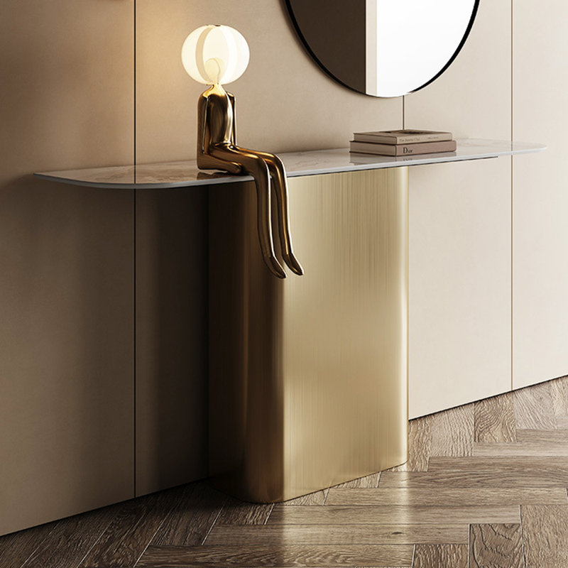 Console italienne minimaliste moderne, H 31,5 po x l 55,1 po x P 15,7 po