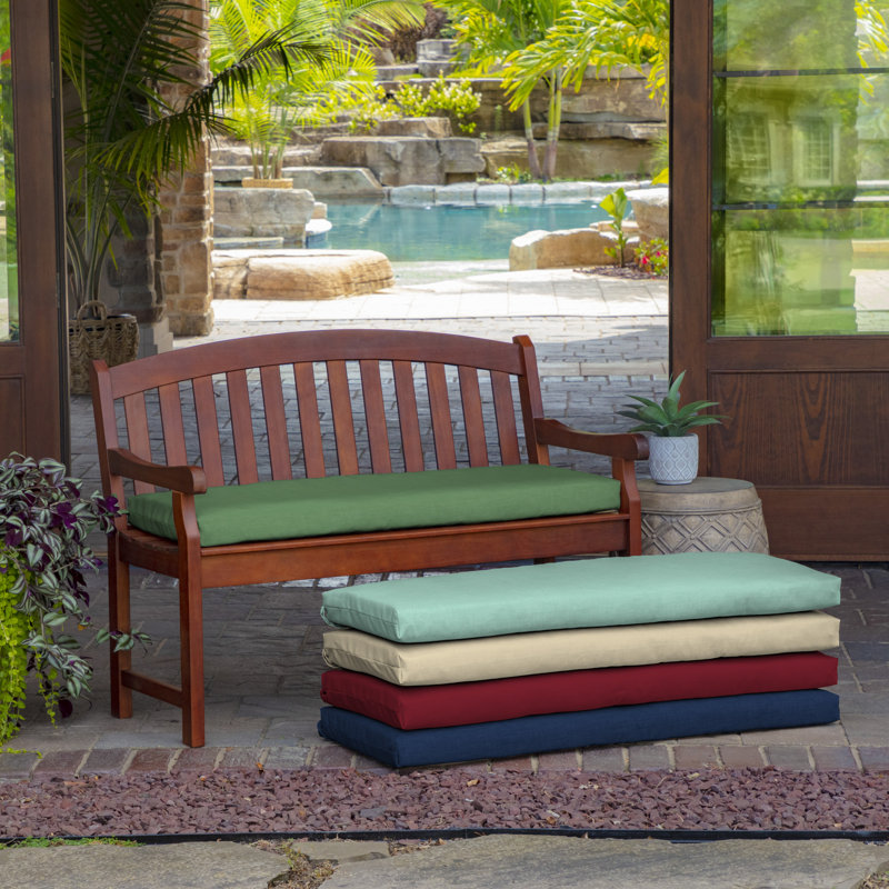 ARDEN Outdoor Seat Cushion, Dark Green