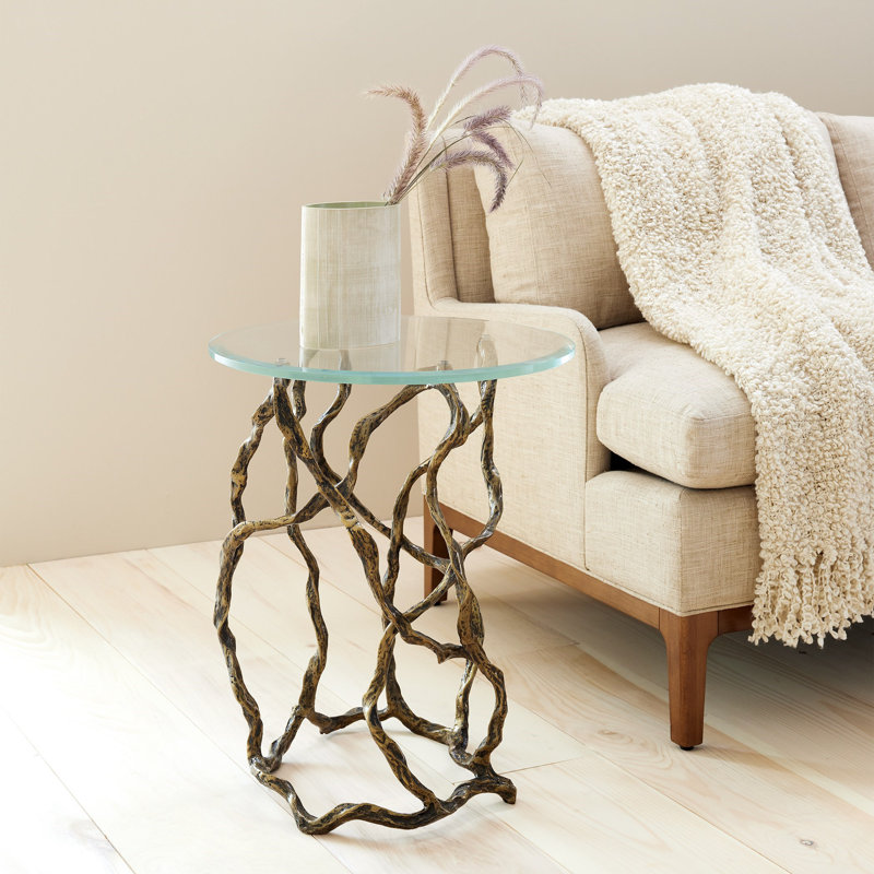 Glass End Table