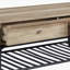 Table basse en chêne et gris sable