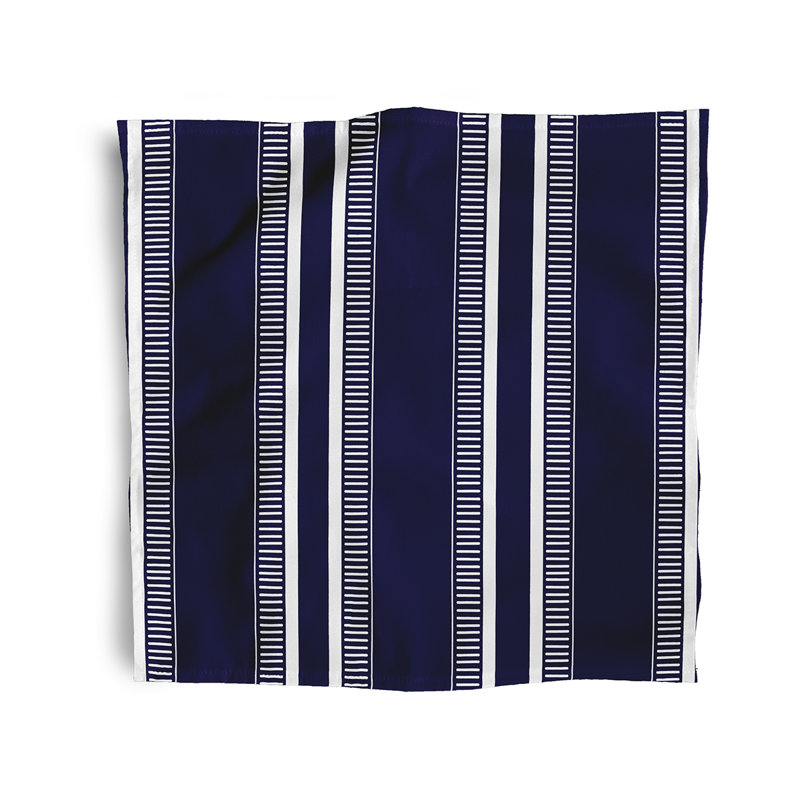 Harris Polyester Striped Square Napkin, Blue