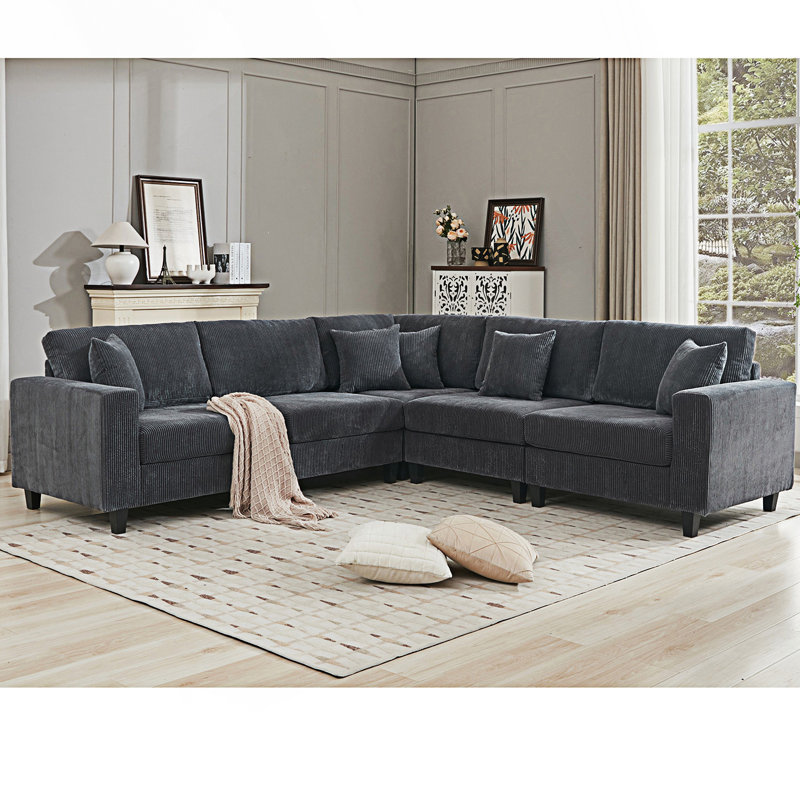 Ensemble de canapé modulaire surdimensionné surdimensionné, canapé en L