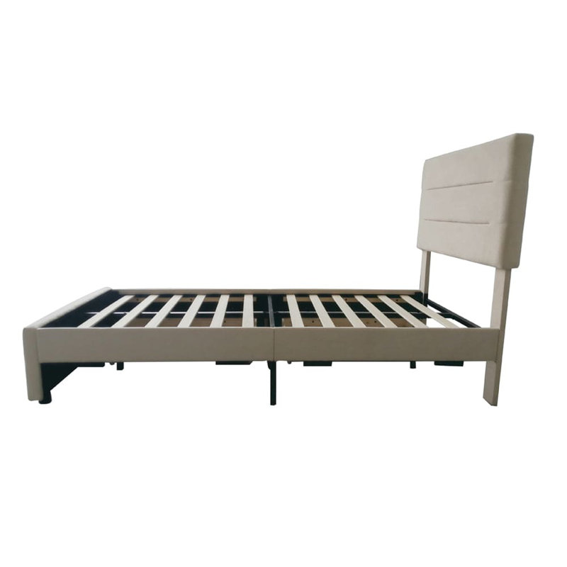 Upholstered Storage Bed, Cream, Single (3')