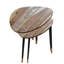 Ensemble de tabourets décoratifs 2 pièces en bois massif Mccutcheon