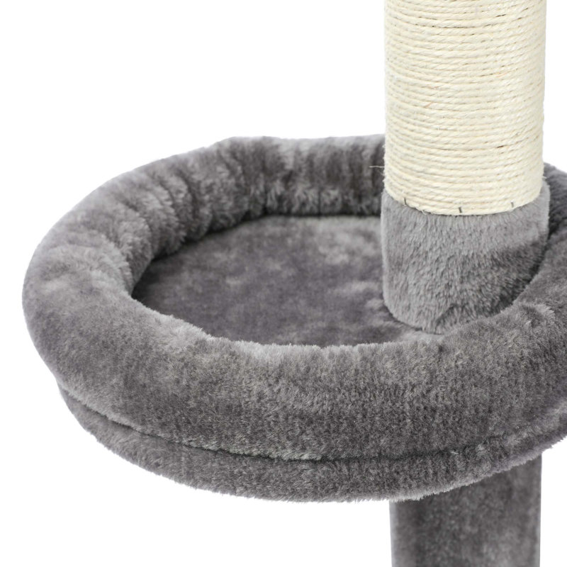 Tour pour chat interactive à 5 niveaux, Gris