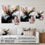 «Rose» noir texturé «Splash Marble II», art mural abstrait en acrylique-157804083