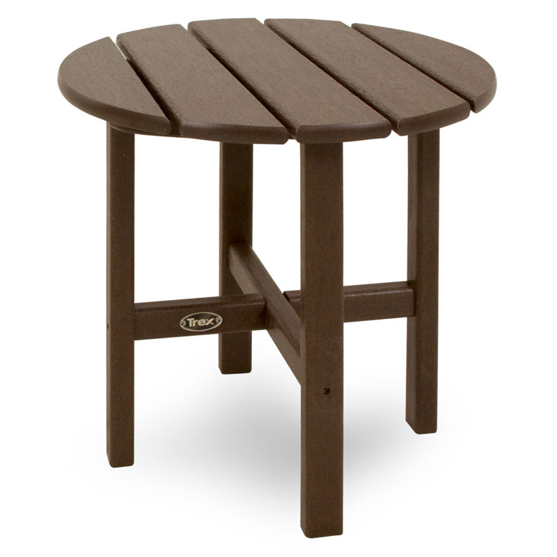TREX Outdoors Cape Cod Round 18" Side Table, Vintage Lantern