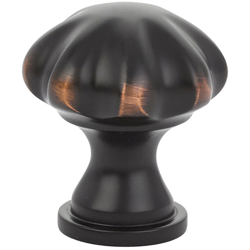 Poignée d'armoire Emtek Melon, Bronze huilé, H 1,75 po x l 1,75 po x P 1,75 po