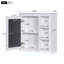 Armoire de salle de bain murale 30 po x 28 po avec miroir, 3 tablettes ouvertes-1454608522