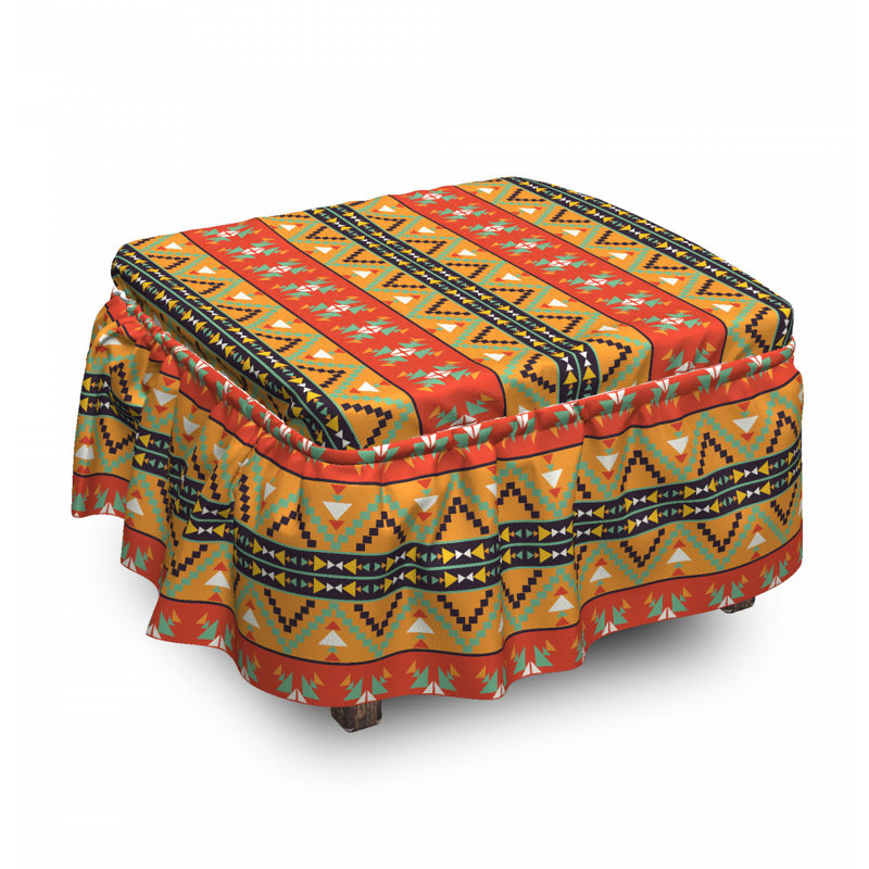 Box Cushion Ottoman Slipcover
