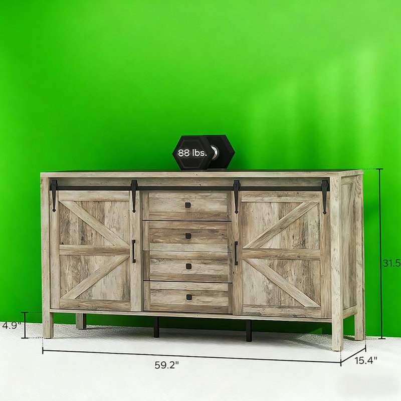 59"Sideboard With Thick Top  Buffet Cabinet