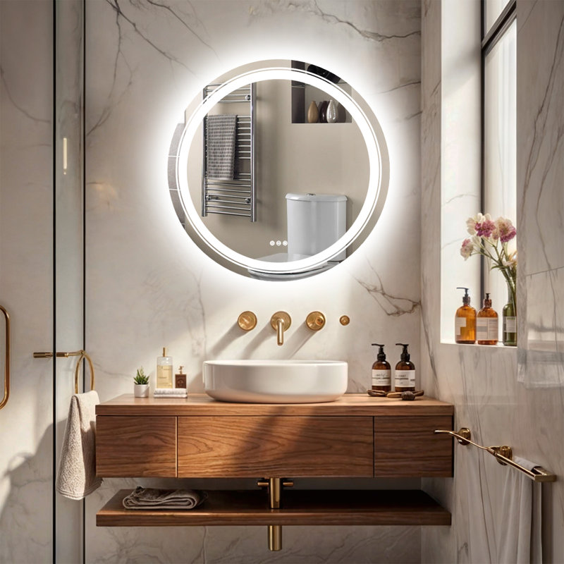 Miroir mural Kamyla, 31,5 po x 31,5 po