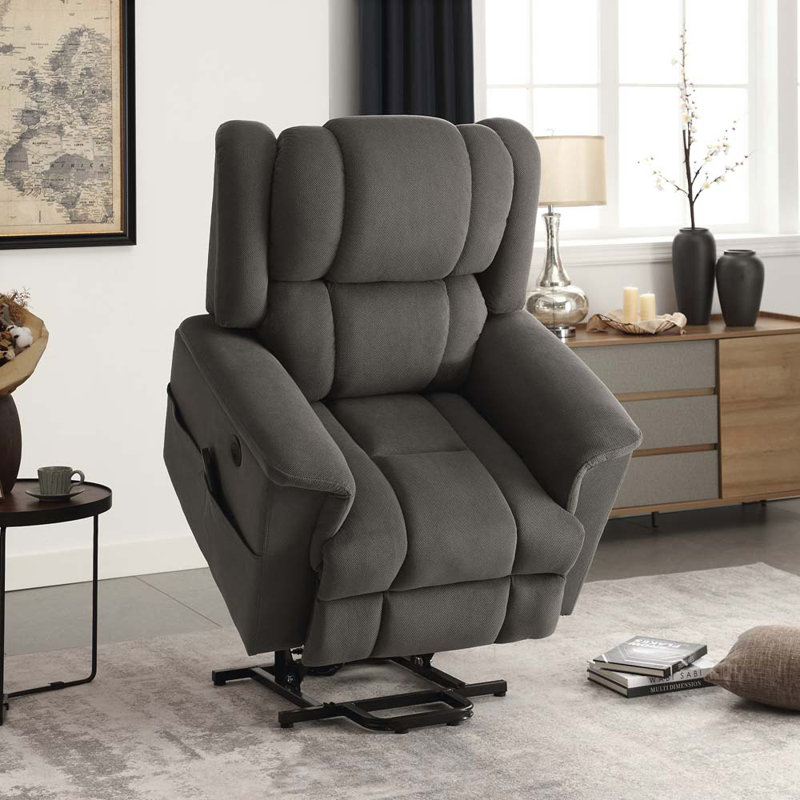 Fauteuil inclinable Kaylon, Lin gris