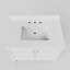 Meuble-lavabo simple 36 po Scalloped - blanc - avec plateau - boutons en nickel brossé-1083820071-1083820057