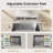 Stainless Steel Dish Strainer with Drainboard, Utensil Holder & Cup Holder for Kitchen Counter, White