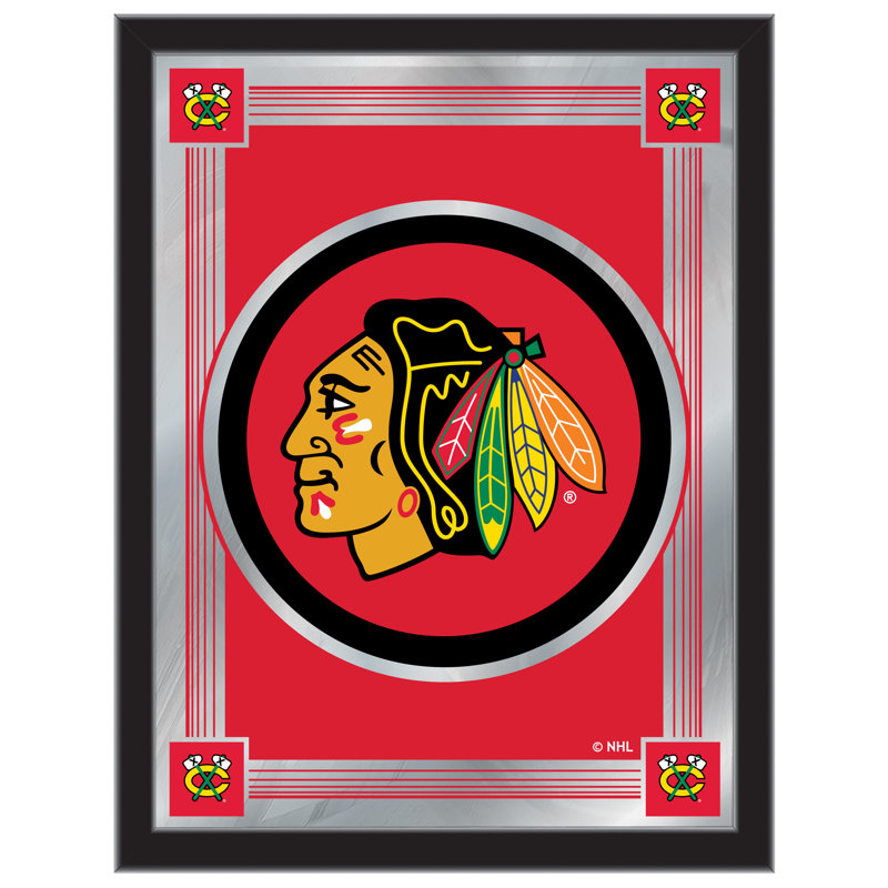 « logo mirror », impression encadrée NHL, Blackhawks de Chicago