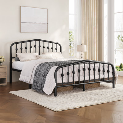 Valor Bed Frames Metal Platform Bed with Headboard