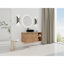 Meuble-lavabo mural 42 po avec lavabo d'art en céramique et 1 tablette de rangement, 2 portes à fermeture douce, contreplaqué-653615638
