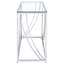 42.25 " W Glass Top Console Table