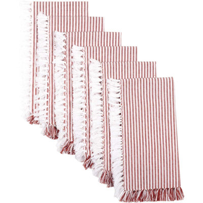 Ashton 100% Cotton Striped Square Napkin