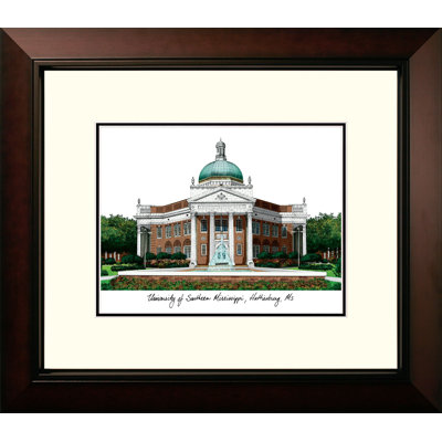NCAA Southern Mississippi Golden Eagles Legacy Alumnus Lithograph Picture Frame