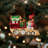Hanging Locomotive Figurine Christmas Ornaments