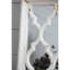 Miroir de plancher 24 po x 60 po blanc patiné - idéal pour la salle de bain, la chambre à coucher et le salon