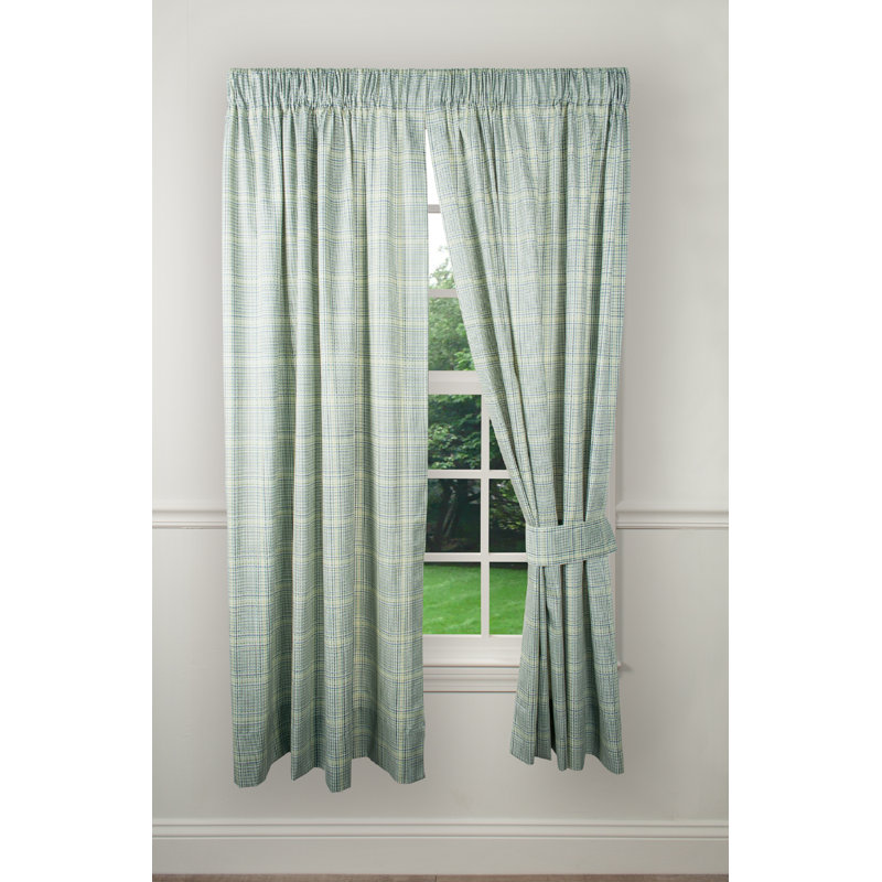 Eady 100% Cotton Room Darkening Curtain Pair, 84" W x 84" L