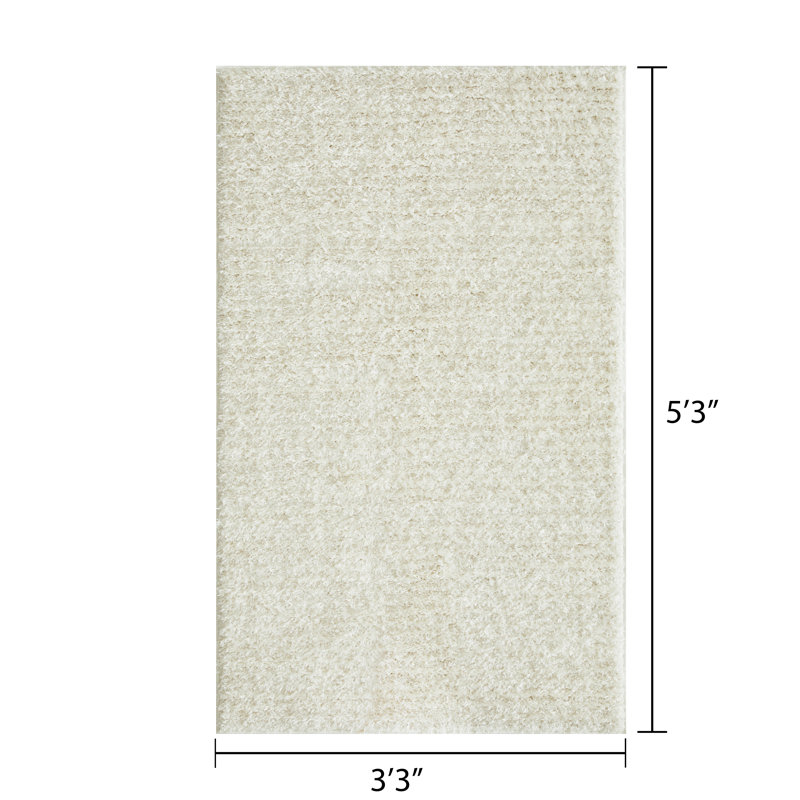 Tapis d'intérieur en polyester tissé à la machine Jabali, Rectangle 3 pi 3 po x 5 pi 3 po