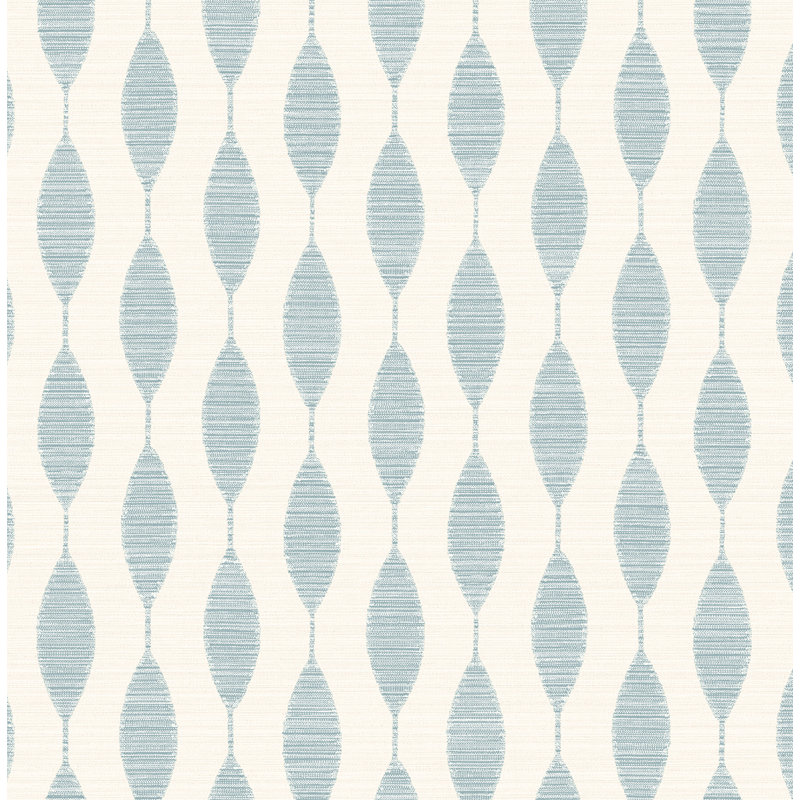 Rouleau de papier peint adhésif L 18 pi x l 20,5 po Kioneli Ditto, Opale bleue