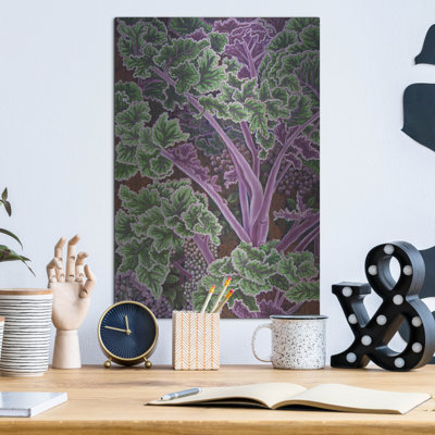 Art mural en métal luxueux «Cabbage Stalks» par Andrea Strongwater