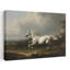 Majestic White Horse Classic Dramatic Abstract Horse Landscape Nature Wall Art Print by Mathieu - Wrapped Canvas Print-1007578886