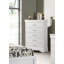 Mobilier de chambre à coucher à 5 tiroirs avec commode haute moderne 1Pc