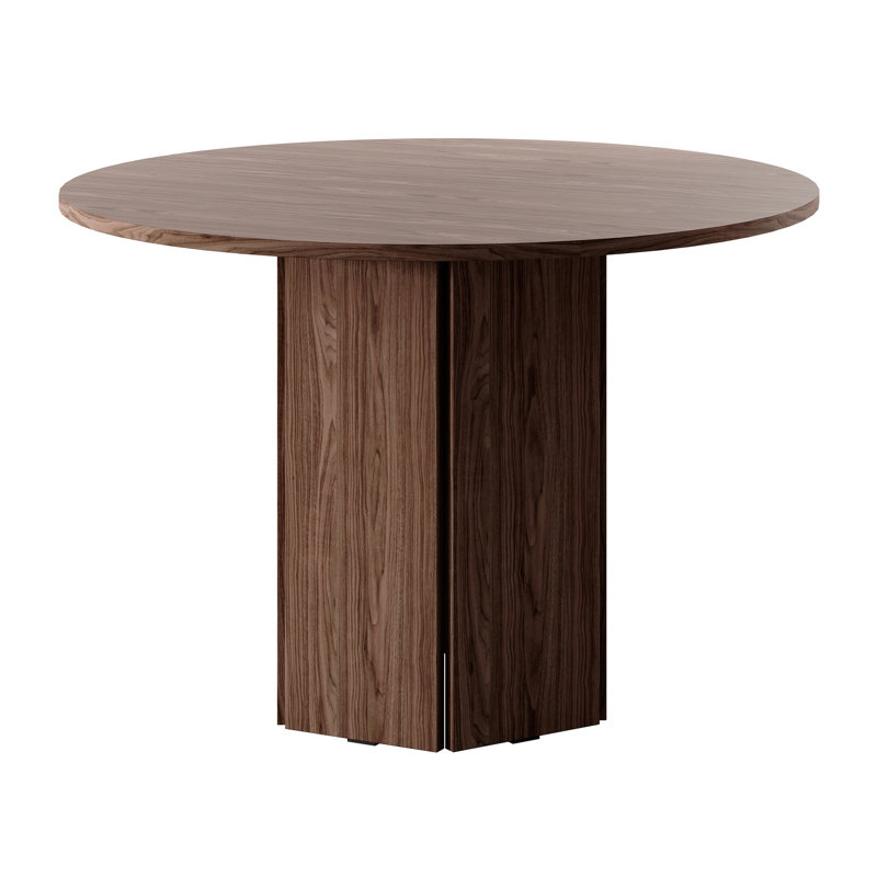Camila Round Dining Table, Wisconsin Walnut