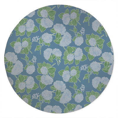 Hydrangea Non Slip Outdoor Rug