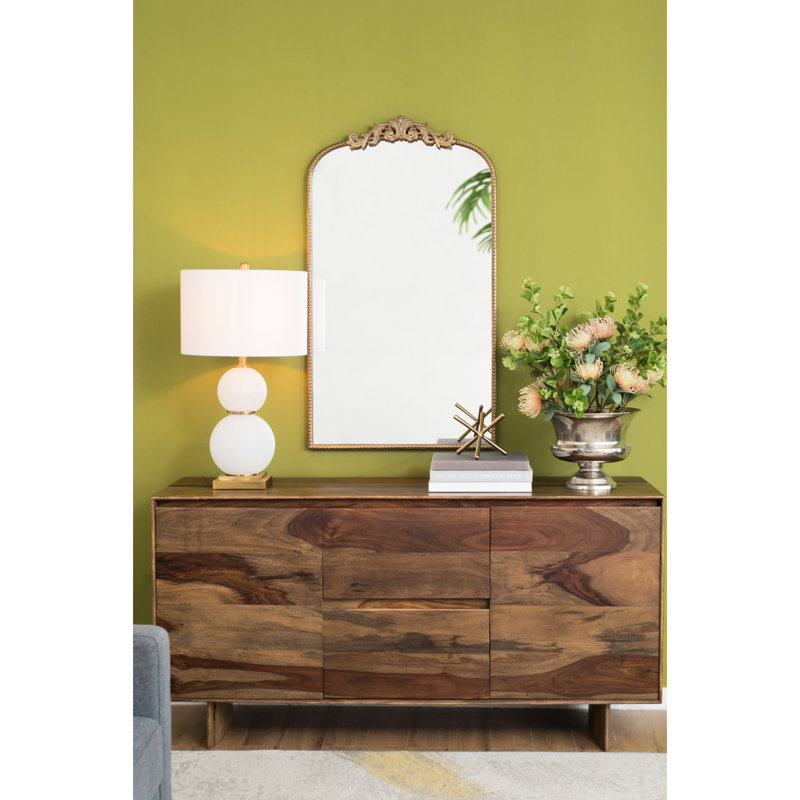 Décoration murale 24 po x 42 po ornée d'un ornement baroque pour la salle de bain