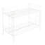 Lit superposé en métal blanc - choix de chambre à coucher moderne, configuration simple sur lit simple, construction en acier durable et stable, zone silencieuse, capacité de charge élevée, escalier sécuritaire