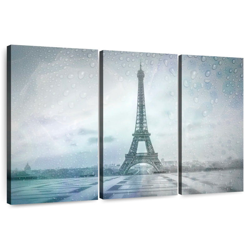 Lilie Tour Eiffel, jour de pluie, H 36 po x l 57 po