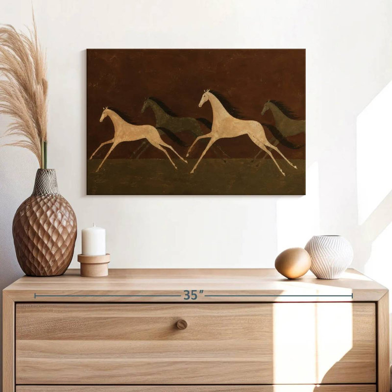 Running Horses II, 16" H x 24" W